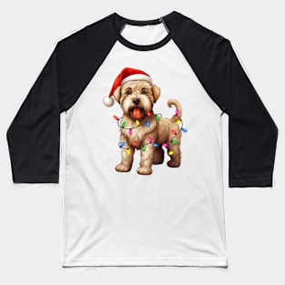 Christmas Soft Coated Wheaten Terrier Baseball T-Shirt